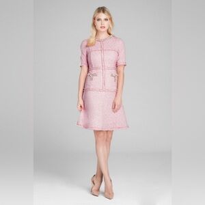 Rickie Freeman For Teri Jon New Short Sleeve Beads Embellished Dress Size 12